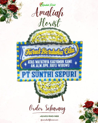 Papan Bunga Duka di Onan Ganjang
