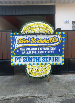 Papan Bunga Duka di Onan Ganjang